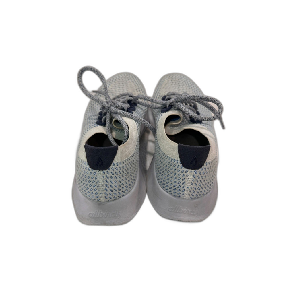 Allbirds Tree Dasher White with Blue shoes size 10 - Picture 2 of 6